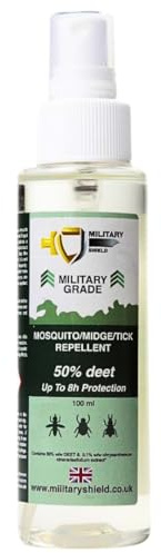 Military Shield Insect Repellent Spray Max Protection 50% DEET All Locations