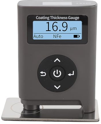 Zerodis Coating Thickness Meter, Digital Electronic Paint Measuring Device with Double Display, Accurate Measurement for Automotive Detailing and Industrial Use