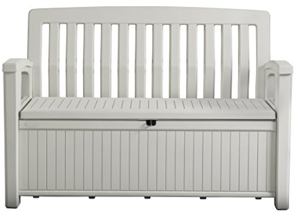 Keter/chalet et jardin- Patio Bench Coffre, Blanc, 227 L