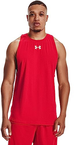 Under Armour Herren UA Baseline Cotton Tank, weiches und leichtes Basketball Shirt, schnelltrocknendes Herren Tank Top aus Baumwolljersey-Mischung