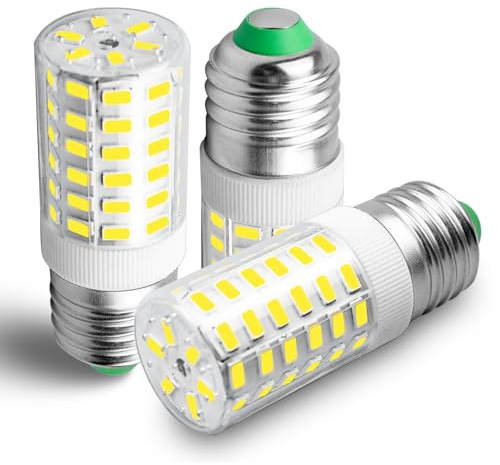 E27 LED Mais Glühbirnen,7W E27 Led Birnen 1000LM ersatz 70W Glühlampe, Kaltweiß 6000K Energiesparlampe LED Lampe Maiskolben Kleine Kerze Leuchtmittel Nicht Dimmbar,AC100V-265V,3er-Pack (Kaltweiß)