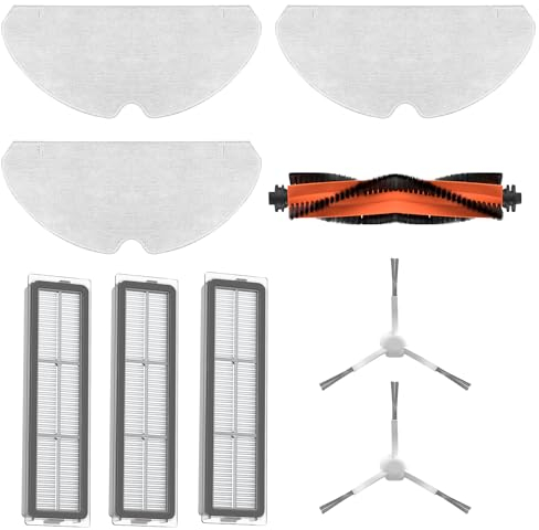 Dreame Kit Accessori per D9 Max/F9 Pro: Ottieni il Massimo dalla tua Pulizia con 1x Spazzola Principale, 2x Spazzole Laterali, 3x Filtri e 3x Panni Mop - Originale e Compatibile