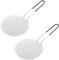 2x Edelstahl Frittier-Einsatz für Pfanne ø 24 cm Frittiersieb Bratpfanne Siebeinsatz Frittiereinsatz