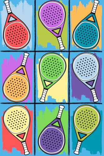 Padel Rackets Notebook: Padel Tennis Gifts for Men & Women
