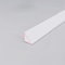 Cinta adhesiva triangular flexible para molduras de goma, para suelo, baño, bañera, borde de azulejos (blanco, 3 metros)