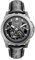 Lord Timepieces Herrenuhr Orion Silver Uhr - Italienische Lederband - 43mm