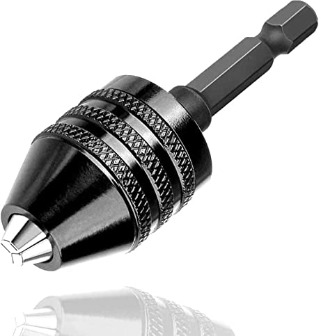 Bestgle BohrFutter 0.5-3mm - Hochwertige Legierung, 3-BackenFutter, Keyless Mini BohrFutter mit SchnellSpannBohrFutter Adapter