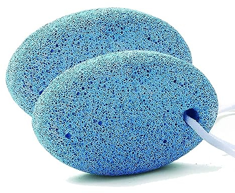 PARENCE.- Lot de 2 Pierres Ponce Exfoliantes avec Ficelles/Pierres Ponce 2 Pièces Ovales - Traitement des pieds