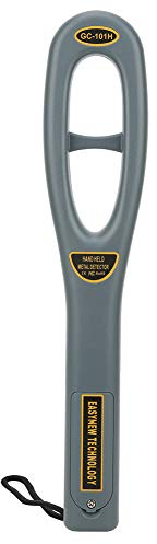 Handheld Metal Detector, Industry Detector Pin Pointer with Lights GC-101H Scanner Tool Security Safety Bars Detectors Wand Detection Of Various Electronic Products Knives for Inspection