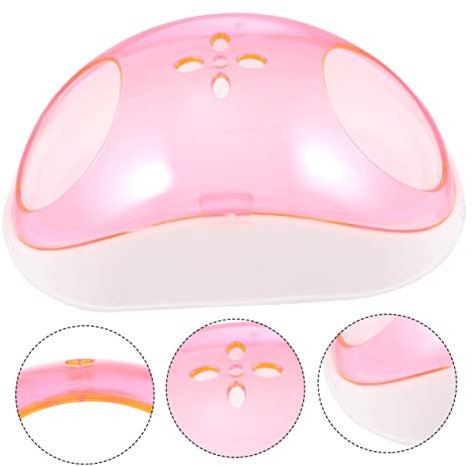BCOATH Kleintier Sandbad Mit Schaufel Transparente Badewanne Für Hamster Und Chinchillas Langlebiger Kunststoff Ergonomisches Design Aktivität Und Hygiene