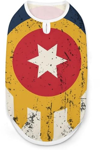 Vielseitige Hundewesten für Hunde und Katzen im Retro-Stil mit Tulsa-Flagge, Größe S