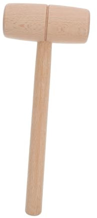 IWOWHERO Beech Hammer Wood Mallet for DIY Projects Small Hammer Wood Handle for Woodworking Beech Operated for Leathercraft and Jewelry Making