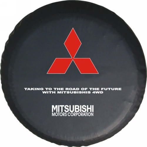 JsjjQf Copertura di scorta per Mitsubishi Pajero Montero Shogun 1999-2006,Scorta Copriruota Copertura della Ruota Antipolvere AntiGraffio Copriruota Pneumatici Accessori,15inch