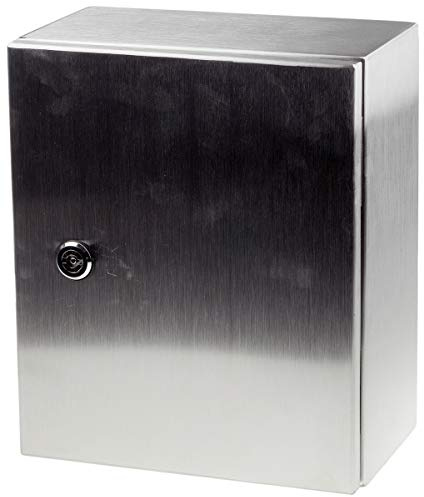 RS PRO Boîtier mural en acier inoxydable IP66, H x l x P 300 x 250 x 150 mm