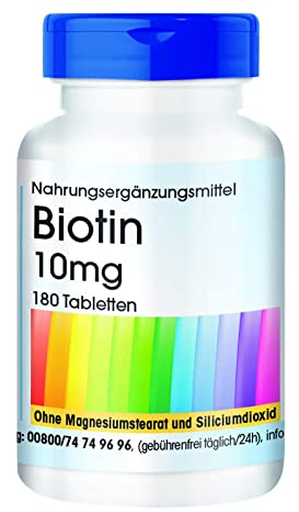 Fair & Pure® - Biotin 10mg Tabletten - 180 Tabletten - HOCHDOSIERT - vegan