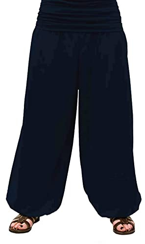 SAVARI | Lösa byxor med handväska i midjan och elastiskt gummi | Bredder | Idealiska byxor för hemmet, yoga och meditation | Män och kvinnor | Unisex | Svart, Grå, Vin, Marinblå och Vit | M-XL