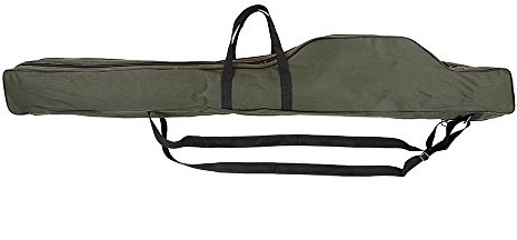 Doorslay Bolsa de caña de pescar, Bolsa portátil de transporte para caña de pescar Allround Caña de pescar con compartimentos interiores | Rod Bag | Bolsa de transporte de pesca, Tres capas, 150 cm, 3