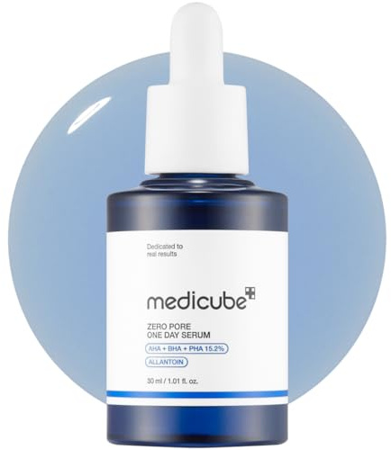 medicube Zero Pore One-Day Serum 1.01 fl.oz – Overnight Peeling Serum mit 15.2% AHA+BHA+PHA & 2% Niacinamid für verfeinerte Poren & glattere Haut