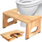 RayLove Toilettenhocker Holz – WC Hocker fur Erwachsene – Toilettenhocker Holz Klappbar - Squatty Kackhocker