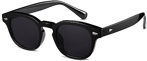 WONAVEHY Gafas de sol unisex retro para hombre y mujer, estilo pirata, capitán Johnny Depp, estilo vintage, redondo, tintado, para hombres y mujeres, gafas de sol baratas