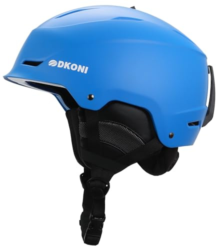 Ski Helmet, Snowboard Helmet for Men & Women, Three-Stage Adjustable Ventilation System, Durable PC Shell, Snow Sports Helmet for Adults, Youth & Kids (Blue, Medium: 21.2-22.5 inch)