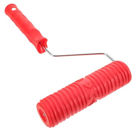 FOYTOKI Rodillo de Pintura Patrón Estampado, Rodillo de Textura de Goma Resistente para Bricolaje, Herramienta de Pintura para Pared y Puertas, 23 Cm, Uso Decorativo y Artístico