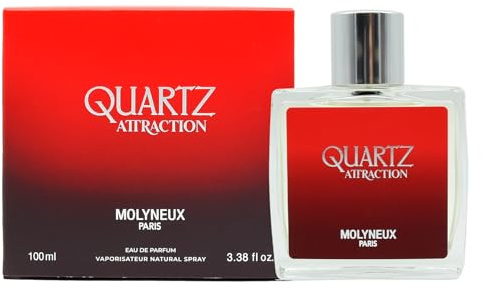MOLYNEUX – Perfume hombre, Quartz Attraction, perfume amaderado y sensual, fabricado en Francia, 100ml