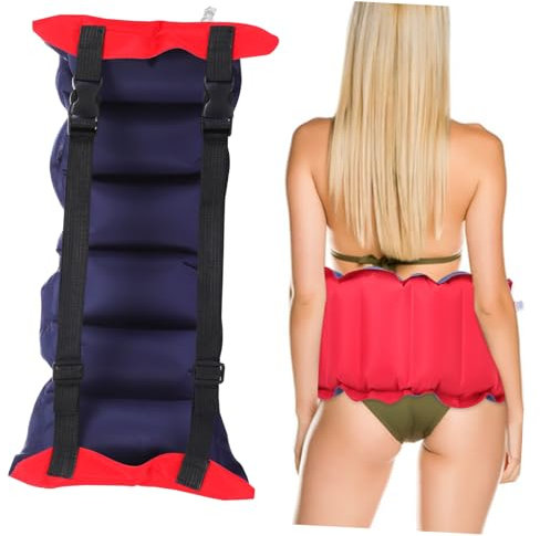 POPETPOP Aufblasbarer Schwimmgürtel Für Erwachsene Einstellbarer Auftriebsgürtel Für Schwimmtraining Mit Clip Und Strapazierfähigem Und Canvas