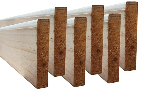 VITE Pack 6 Unidades Tabla,Barra,REMONTA DE Madera 3300 mm. para CAMION,Remolque,SEMIRREMOLQUE,FURGON,Plataforma