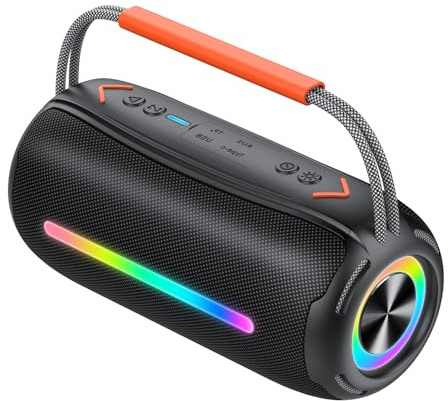 aowoka Tragbarer Bluetooth Lautsprecher mit Griff
