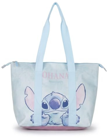 Bolsa Playa Disney Mujeres y Niñas Tote Malla - Bolsa Playa Grande Transparente Disney, Bolso Tote Malla Semitransparente Ligero y Espacioso para Playa, Pisicna Verano