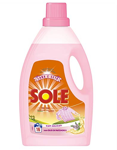Sole - Detersivo classico per lana e delicati, con balsamo ammorbidente, 3 confezioni da 1 litro ciascuna (etichetta in lingua italiana non garantita)