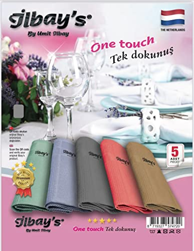 ilbay's Hochsaugfähige Reinigungstücher [5er Pack] – Streifenfreie Reinigung ohne Reinigungsmittel für Auto, Küche, Bad und mehr – Putztuch – Geschirrtuch 40x60 cm aus Microfaser