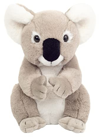 Teddy Hermann 91428 Koala sitzend 21 cm, Green Friends nachhaltiges Kuscheltier mit idealem Recyclinganteil (Füllmaterial)