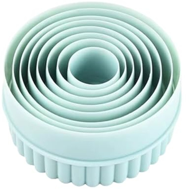 Cookie Cutters, 8 PCS Ideal Biscuit Cutter Tool, Highly Versatile Round & Circle Cutter, Perfect for Creating Unique Shaped Biscuits and Cookies