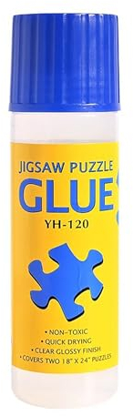 Puzzle Glue Jigsaw Puzzle Saver Glue for 2000 Pieces, 120ML Jigsaw Puzzle Adhesive Glue, Non-Toxic and Quick Dry Puzzle Sealer