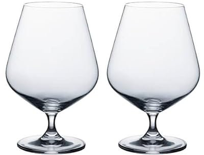 Ravenhead Kings Lot de 2 verres à brandy 630 ml | Élégant ensemble de verres à cognac et à cognac de 63 cl pour salle à manger et divertissement, durables et passent au lave-vaisselle
