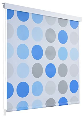 Sufrk Persiana Enrollable de Ducha círculos 100x240 cm Cortina Enrollable Estores BañO