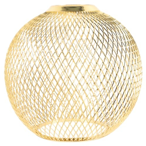 PHENOFICE Wire Lampshade Hollow Out Metal Lamp Cover Replacement for Pendant and Ceiling Lights Decorative Spherical Lighting Suitable for Living Room and Restaurant