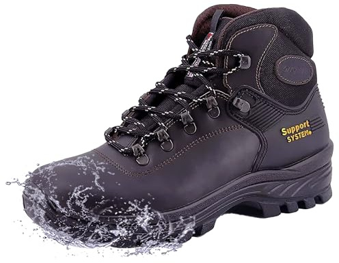 Grisport bottes trekking montagne unisexe cuir imperméable Gritex et support system choix spray ou porte-clés