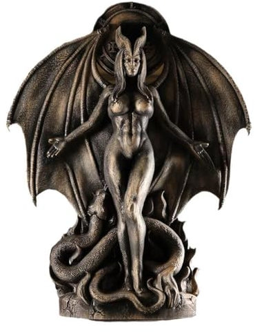 Swtgaah Lilith Inanna Statue Göttin Lilith Statue Gothic Harz Handwerk Ornamente Halloween Dekorationen Hause Geschenke Lilith Göttin Statuen