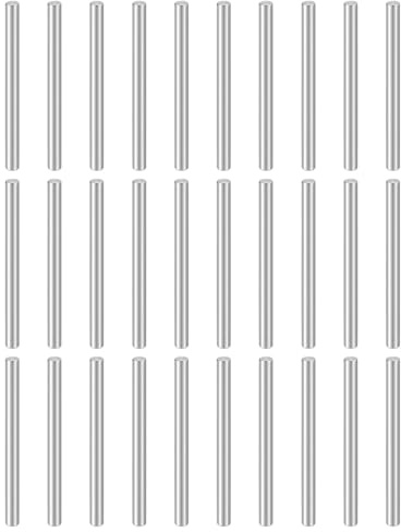 QUARKZMAN 50pcs Perno Cilindrico M4(4mm) x 55mm Acciaio Inox 304 Supporto Mensola Elemento Di Fissaggio Per Dispositivi Metallici Mobili In Legno Installazione Fai Da Te, Argento