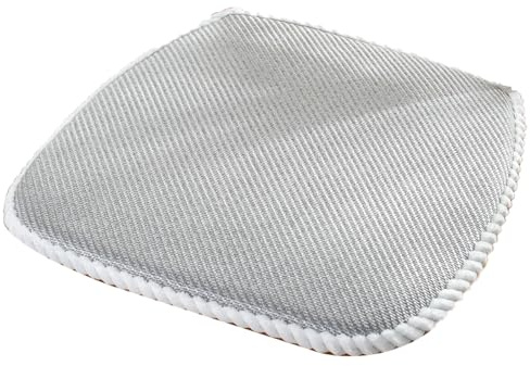 Kylande U-formade kuddar set med 4 – bambutyg och svampfyllning – halkfri bas – perfekt för kontor, bil, kök – 40 x 40 cm (16 x 16 tum)