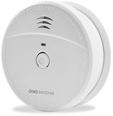 SCS Sentinel - SDA0037 – Détecteur Avertisseur Autonome de Fumée - Alarme 85 DB Minimum - Bouton d’Auto-Test - Alarme sonore avec indicateur Lumineux - 1 Pile 9 V - SmokeAlarm 5Y