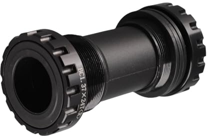 SUNGOOYUE Bike Bottom Bracket, 1.37x24T 68‑73mm Aluminum Alloy BB Bottom Brackets for Road Bicycles Mountain Bikes (Black)