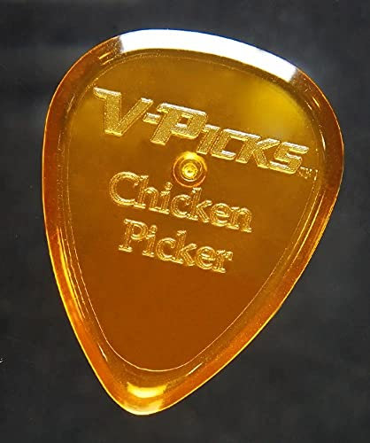 V-Picks™ »CHICKEN PICKER - GUITAR PICK« Plektren für Gitarre - 1.5mm - Farbe: Amber