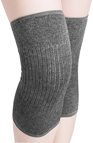 Cashmere Knee Warmer Stretchy Knit Arthritic Knee Sleeve Cosy Night Sleep Knee Wrap Pad Brace Support Band-Knee Pain Relief Warming Knee Braces-Best for Cold Knee,Knee Problems, Elders Gift