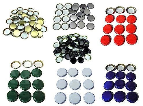 Kronkorken 26mm 1000 Stück schwarz Zubehör Bier Brauen Bierflaschen verschließen Hobbybrauer (schwarz, 1000)