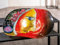 GLAS art Schale Cloe - Glas - mehrfarbig - Ø 47cm - Höhe 10cm - handbemalt - Gesichtsmotiv