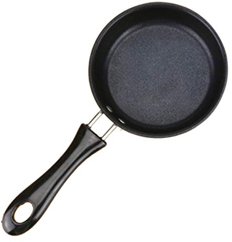 FEIGUO Mini Padella Antiaderente Wok Piatto Bistecca Padella Wok Pancake Uovo Gnocchi Frittata Padella Fornello A Induzione Universale (Size : 26cm) (18cm)